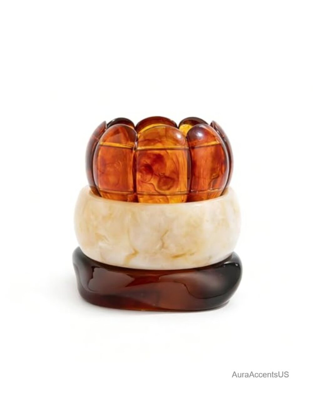 Chunky Acrylic Resin Bangle Bracelets for Women Vintage Statement Jewelry
